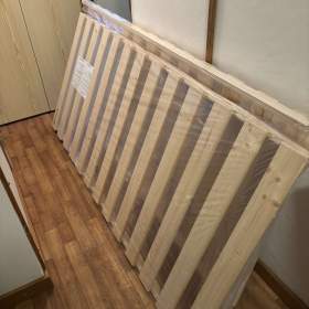 Fotka k inzerátu 2x LAŤKOVÝ ROŠT 90/200 cm -  bříza, nový nepoužitý / 18338452