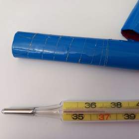 Foto inzerátu Teploměr, starý, funkční.