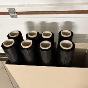 8x černá stretch folie / 19675424