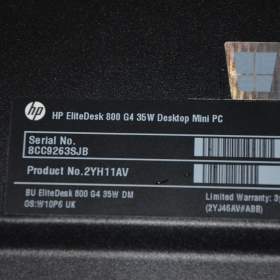 Foto inzerátu HP Elitedesk 800 G4 Mini i5/12GB/SSD 256GB/záruka
