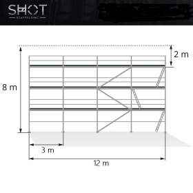 Foto inzerátu  Nové kompletní hliníkové lešení – vysoká kvalita a nízká hmotnost 8x12