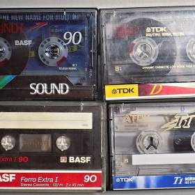 Fotka k inzerátu Prodám prázdné kazety MC, 2x BASF 90, 2x TDK 90 / 18616046