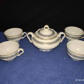 Foto inzerátu Retro set šálků s cukřenkou