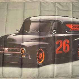10 -  Banner -  vlajka FORD FR 100 -  Černý 26 combi / 19686890
