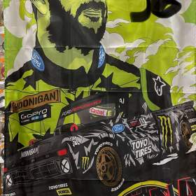 36 - Banner - vlajka KEN BLOCK - GYMKHANA - pickup 90x150 cm / 19687505