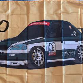76 -  Banner -  vlajka HONDA Civic sedan 90x150 cm / 19693034