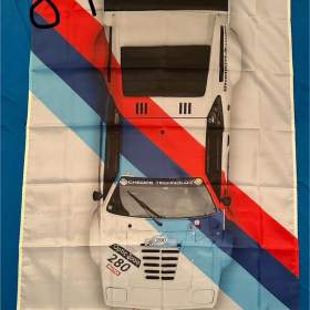 84 -  Banner -  vlajka BMW M1 M barvách 90x150 / 19701609