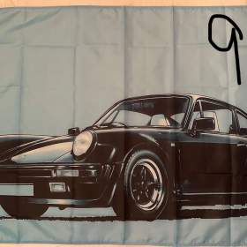 92 - Banner - vlajka PORSCHE 911 r. v. 75- 89 ( model 930 turbo) 90x150 / 19705025
