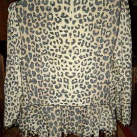 Dámská princess halenka leopard -  vel. M / 19722981