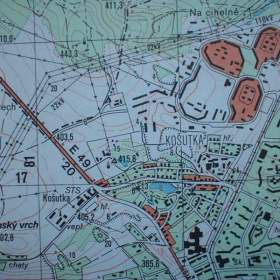 Vojenská profesionální tajná mapa Plzeň 1: 25 / 19751131