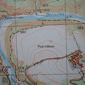 Vojenská profesionální tajná mapa Kožlany 1: 25 / 19751141