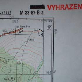 Foto inzerátu Vojenská profesionální tajná mapa Dobřany 1:25