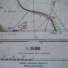 Foto inzerátu Vojenská profesionální tajná mapa Dobřany 1:25