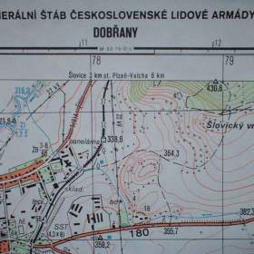Foto inzerátu Vojenská profesionální tajná mapa Dobřany 1:25