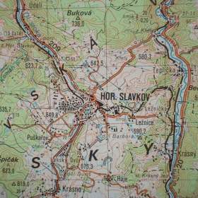 Foto inzerátu Vojenská profesionální tajná mapa Karlovy Vary