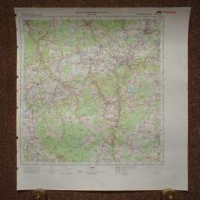 Foto inzerátu Vojenská profesionální tajná mapa Karlovy Vary