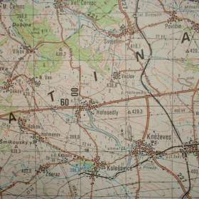 Foto inzerátu Vojenská profesionální tajná mapa Žatec