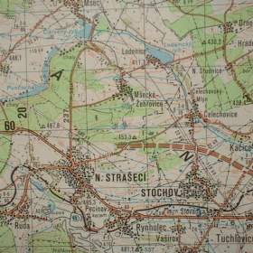 Foto inzerátu Vojenská profesionální tajná mapa Žatec