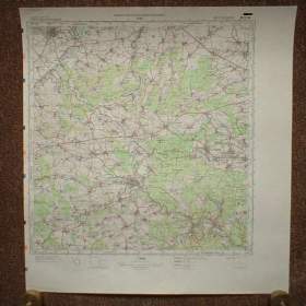 Foto inzerátu Vojenská profesionální tajná mapa Žatec