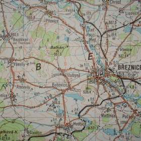 Foto inzerátu Vojenská profesionální tajná mapa VVP Jince a okolí
