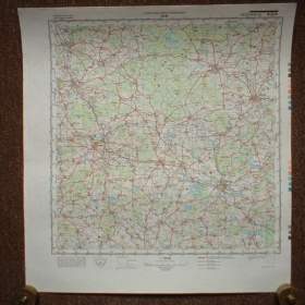 Foto inzerátu Vojenská profesionální tajná mapa VVP Jince a okolí