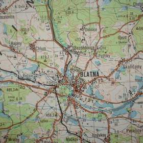 Vojenská profesionální tajná mapa VVP Jince a okolí / 19753395