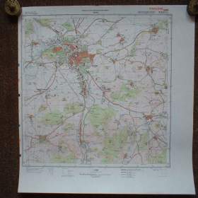 Foto inzerátu Vojenská profesionální tajná mapa Klatovy 1:25