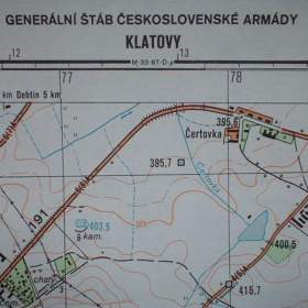 Foto inzerátu Vojenská profesionální tajná mapa Klatovy 1:25