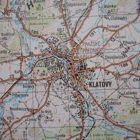 Vojenská profesionální tajná mapa Klatovy, Dobřany, Stod / 19753401