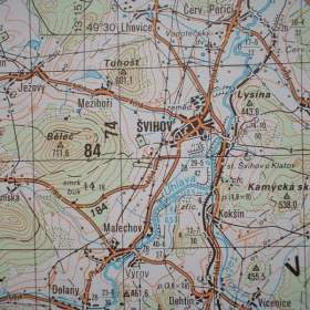 Foto inzerátu Vojenská profesionální tajná mapa Klatovy, Dobřany, Stod
