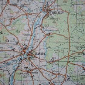Foto inzerátu Vojenská profesionální tajná mapa Klatovy, Dobřany, Stod