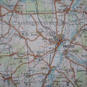 Foto inzerátu Vojenská profesionální tajná mapa Klatovy, Dobřany, Stod