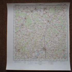 Foto inzerátu Vojenská profesionální tajná mapa Klatovy, Dobřany, Stod
