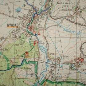 Foto inzerátu Turistická mapa Šumava 1.vydání na vojenském podkladu