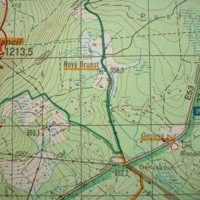 Foto inzerátu Turistická mapa Šumava 1.vydání na vojenském podkladu