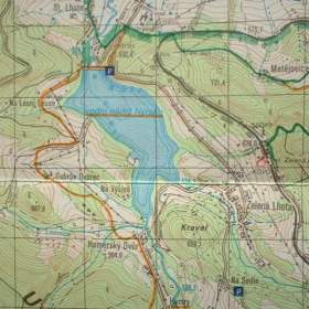 Foto inzerátu Turistická mapa Šumava 1.vydání na vojenském podkladu