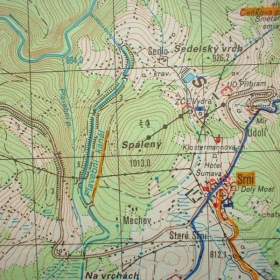 Foto inzerátu Turistická mapa Šumava 1.vydání na vojenském podkladu
