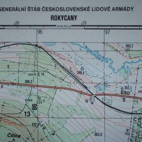 Foto inzerátu Vojenská profesionální tajná mapa Rokycany 1:25