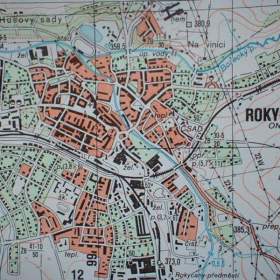 Foto inzerátu Vojenská profesionální tajná mapa Rokycany 1:25