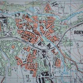 Foto inzerátu Vojenská profesionální tajná mapa Rokycany 1:25