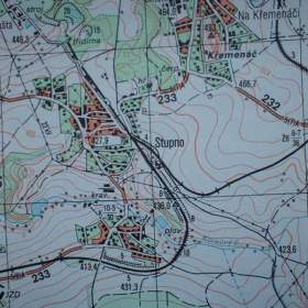 Foto inzerátu Vojenská profesionální tajná mapa Stupno 1:25