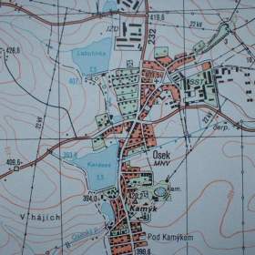 Foto inzerátu Vojenská profesionální tajná mapa Stupno 1:25