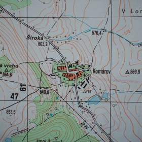 Foto inzerátu Vojenská profesionální tajná mapa Štědrá 1:25