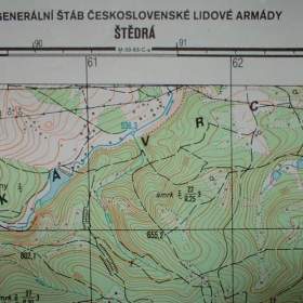 Foto inzerátu Vojenská profesionální tajná mapa Štědrá 1:25