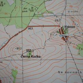 Vojenská profesionální tajná mapa Čistá 1: 25 / 19753408