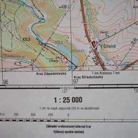 Foto inzerátu Vojenská profesionální tajná mapa Čistá 1:25
