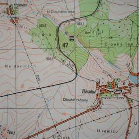 Foto inzerátu Vojenská profesionální tajná mapa Čistá 1:25