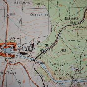 Foto inzerátu Vojenská profesionální tajná mapa Čistá 1:25