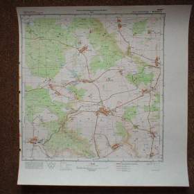 Foto inzerátu Vojenská profesionální tajná mapa Čistá 1:25