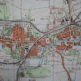 Foto inzerátu Vojenská profesionální tajná mapa Nýřany 1:25